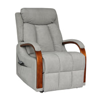 Grace Dual Motor 150kgs Recliner Lift Chair Graphite Grey