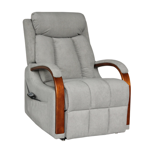 Grace Dual Motor 150kgs Recliner Lift Chair Graphite Grey