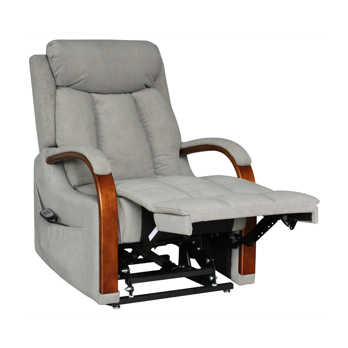 Grace Dual Motor 150kgs Recliner Lift Chair Graphite Grey