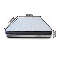 Grand Luxury Mattress Medium Euro Top 5 Zone Pocket Spring Cooling Gel King 