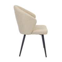 Graz 2pc Set Fabric Dining Chair Beige