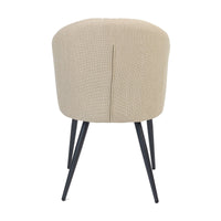 Graz 2pc Set Fabric Dining Chair Beige