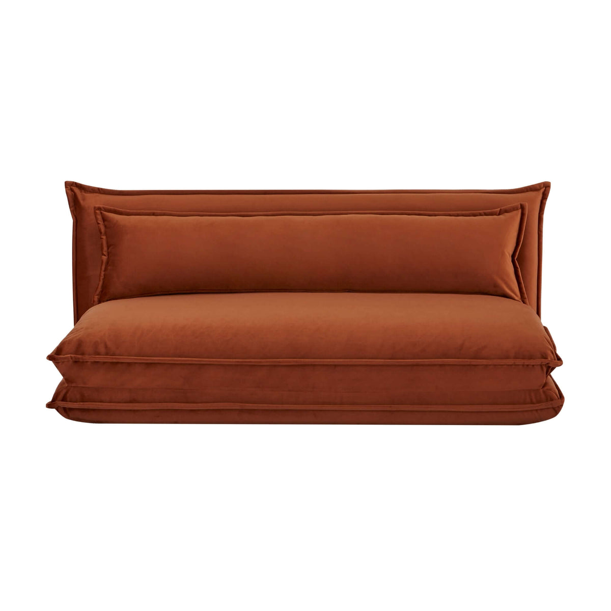 Happy Folding Sofa Bed Double Orange