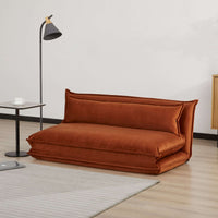 Happy Folding Sofa Bed Double Orange