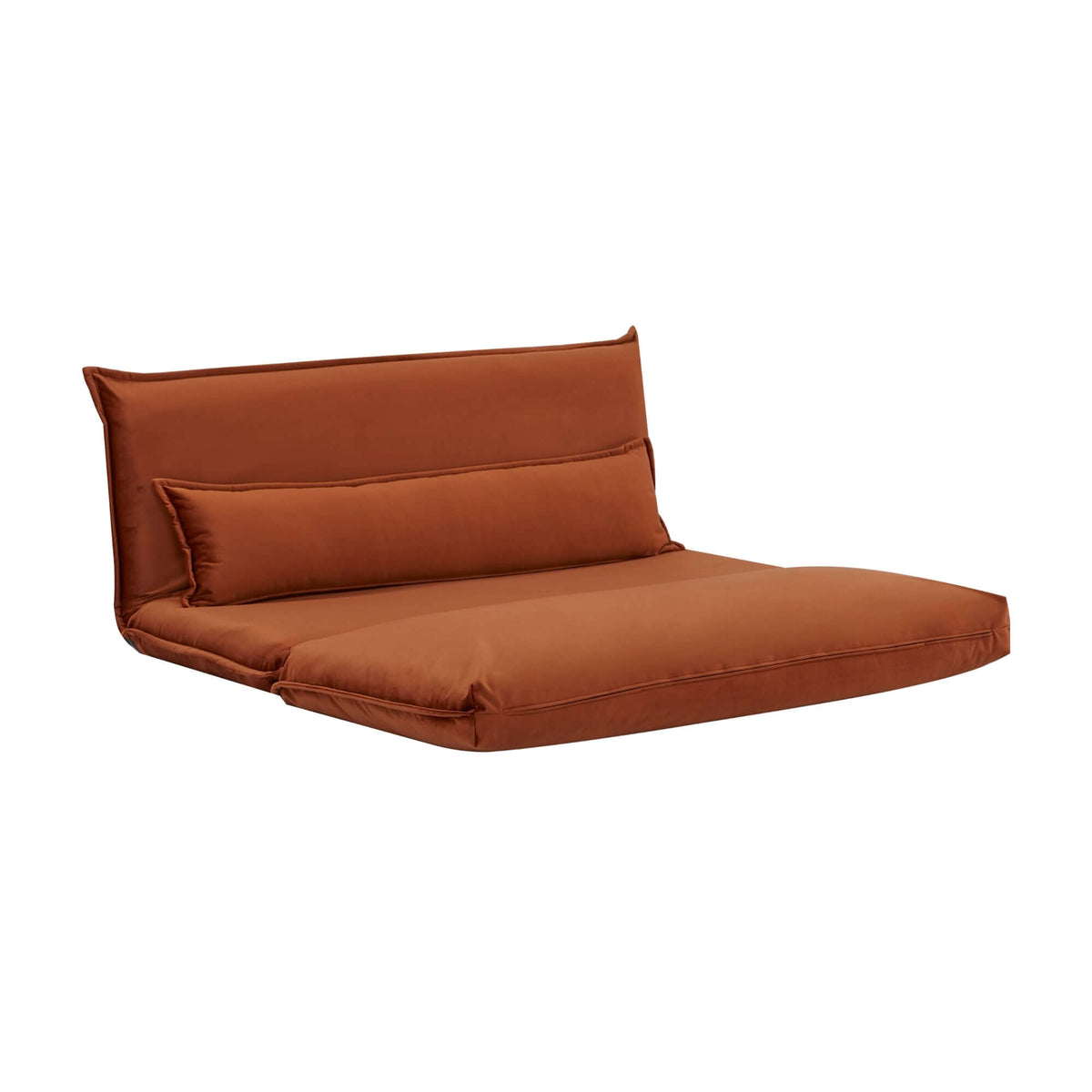 Happy Folding Sofa Bed Double Orange