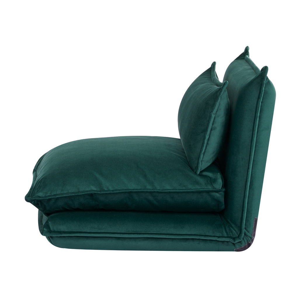 Happy Folding Sofa Bed Single Dark Green