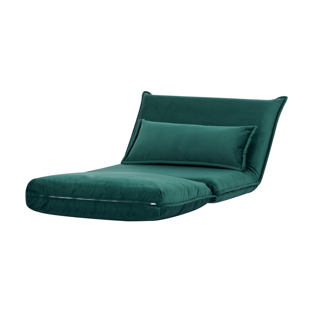Happy Folding Sofa Bed Single Dark Green
