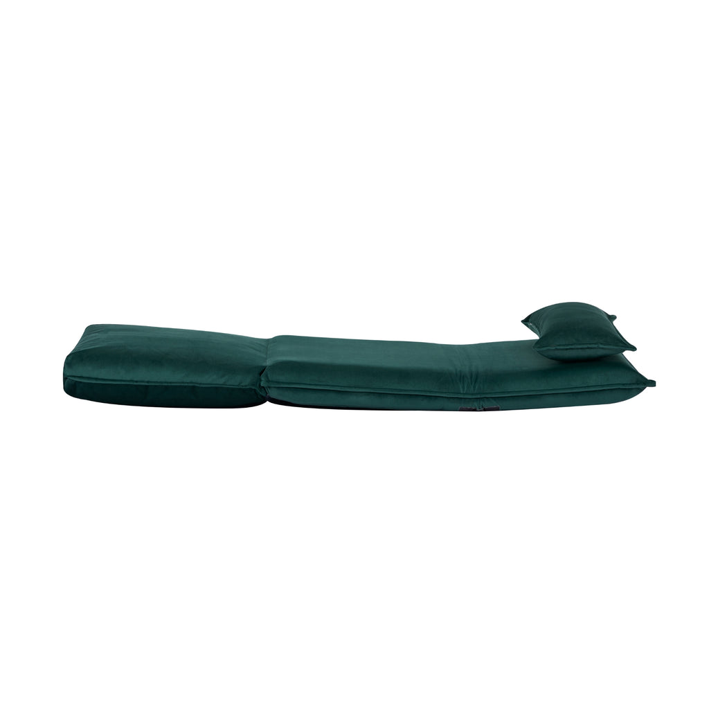 Happy Folding Sofa Bed Single Dark Green
