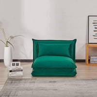 Happy Folding Sofa Bed Single Green