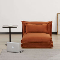 Happy Folding Sofa Bed Single Orange