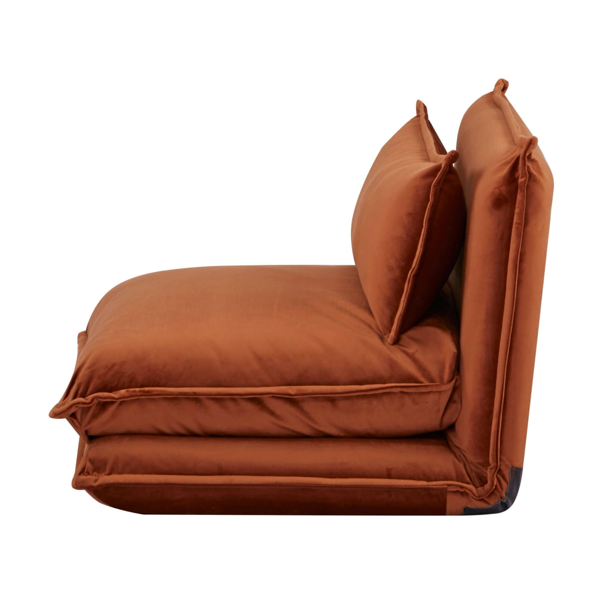 Happy Folding Sofa Bed Single Orange