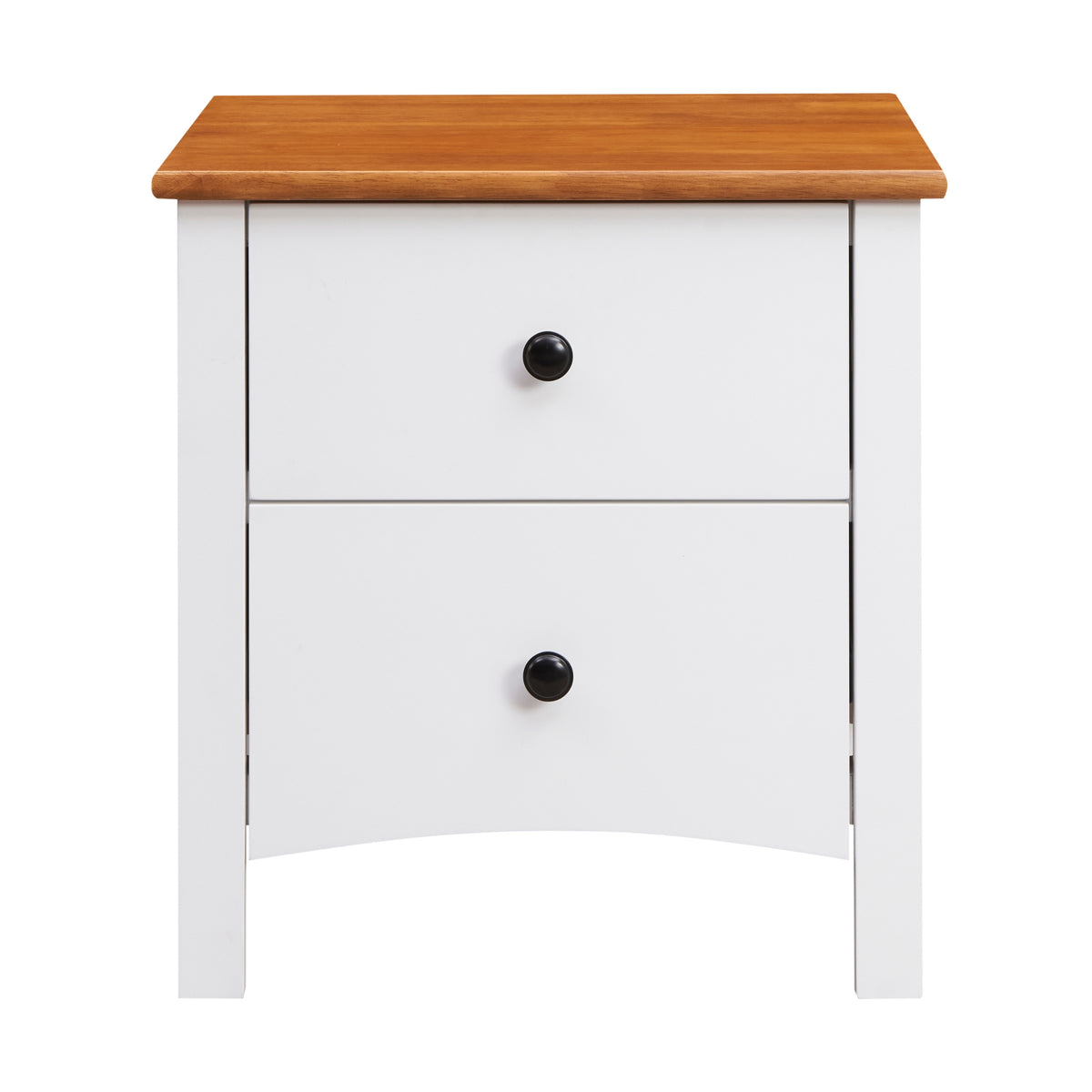 Harbourview Bedside Table Brown White