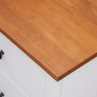 Harbourview Bedside Table Brown White