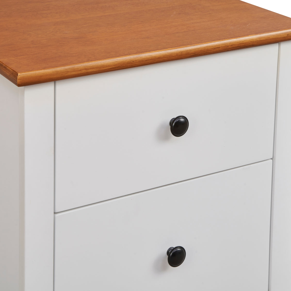 Harbourview Bedside Table Brown White