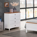 Harbourview Tallboy Table Brown White