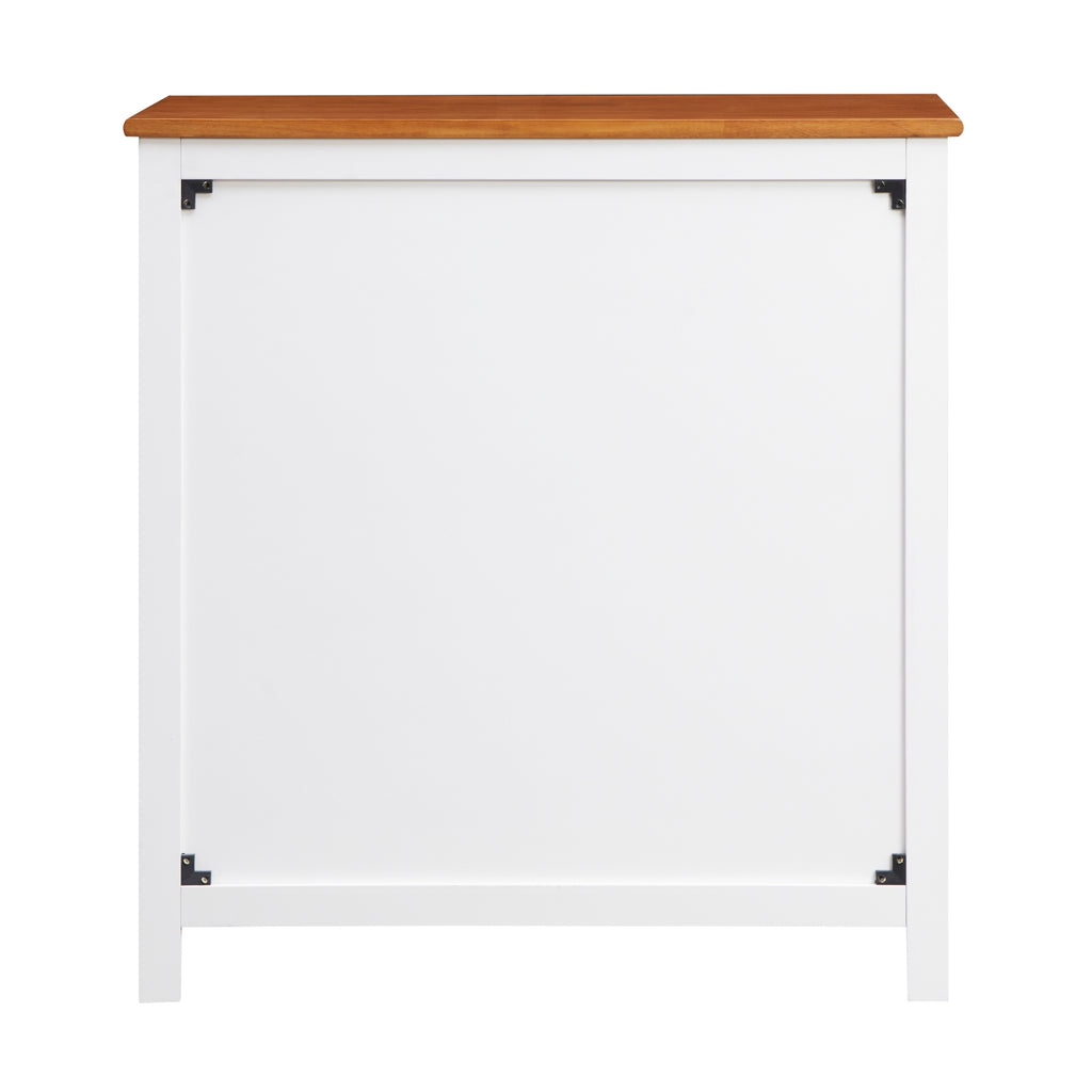 Harbourview Tallboy Table Brown White