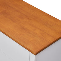 Harbourview Tallboy Table Brown White