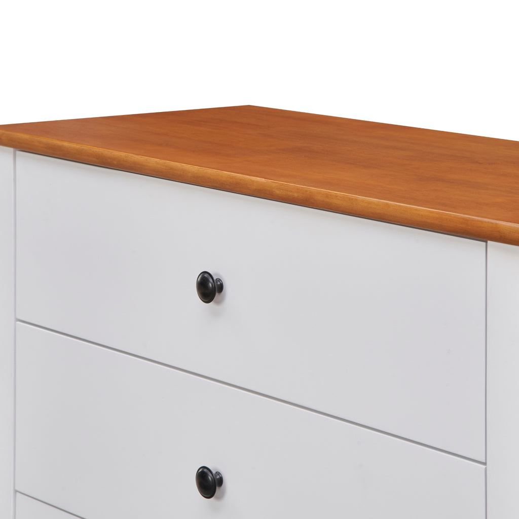Harbourview Tallboy Table Brown White