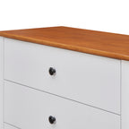 Harbourview Tallboy Table Brown White