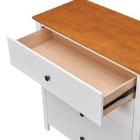 Harbourview Tallboy Table Brown White