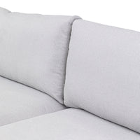 Harry 2 Seater Fabric Sofa Light Grey