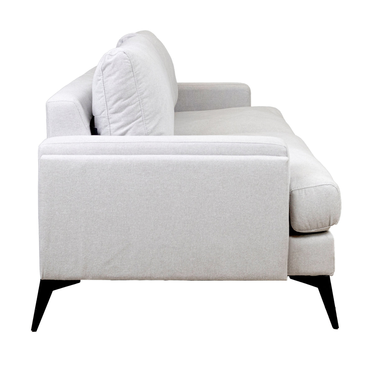 Harry 3 Seater Fabric Sofa Light Grey