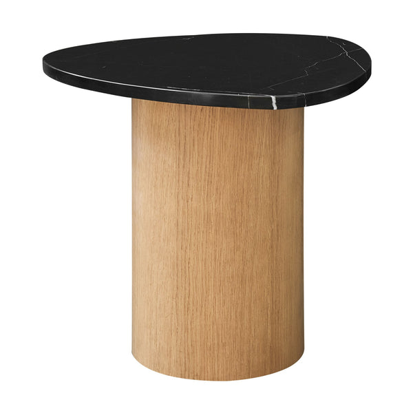 Harvey 46.5cm Marble Side Table Black