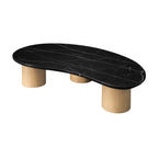 Harvey 77cm Marble Coffee Table Medium Black