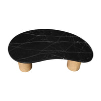 Harvey 77cm Marble Coffee Table Medium Black