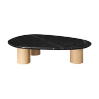 Harvey 99cm Marble Coffee Table Large Black