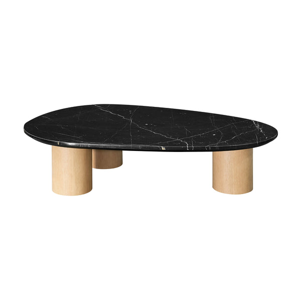 Harvey 99cm Marble Coffee Table Large Black