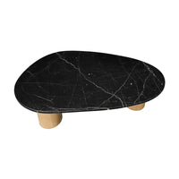 Harvey 99cm Marble Coffee Table Large Black
