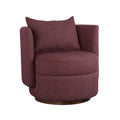Havana Occasional Arm Chenille Chair Marsala