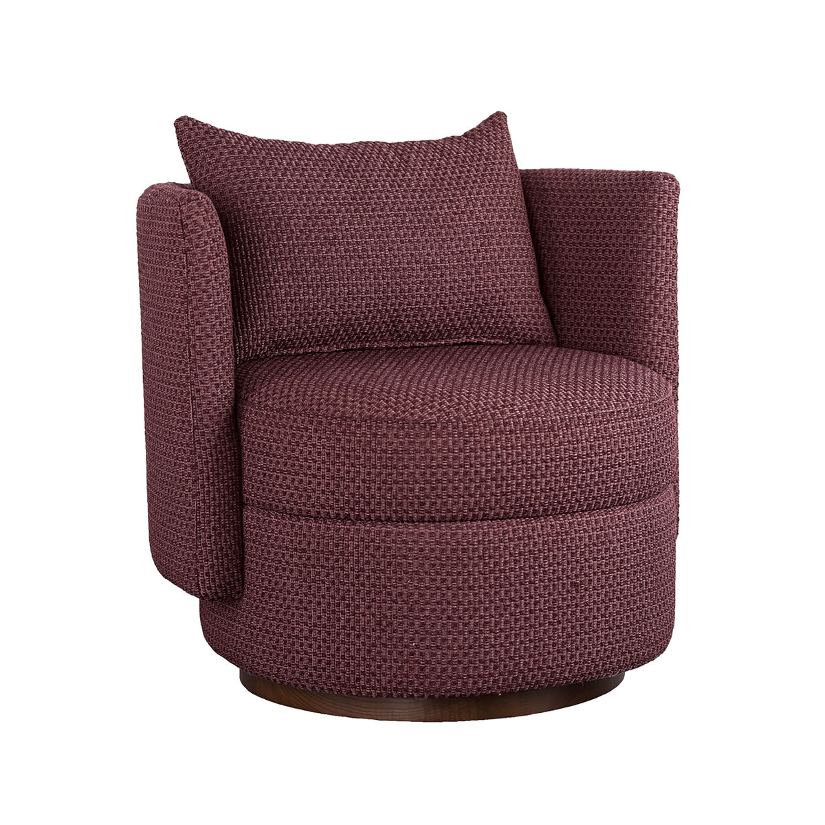 Havana Occasional Arm Chenille Chair Marsala