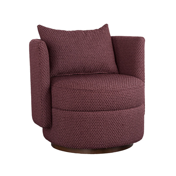 Havana Occasional Arm Chenille Chair Marsala