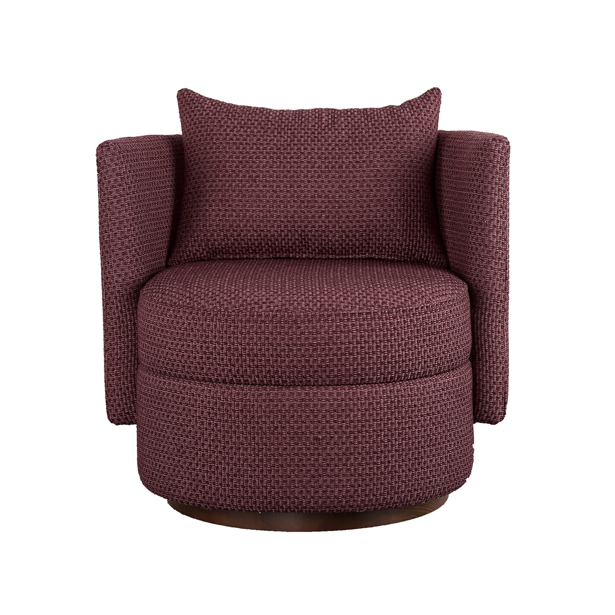 Havana Occasional Arm Chenille Chair Marsala