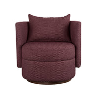 Havana Occasional Arm Chenille Chair Marsala