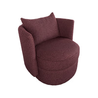 Havana Occasional Arm Chenille Chair Marsala