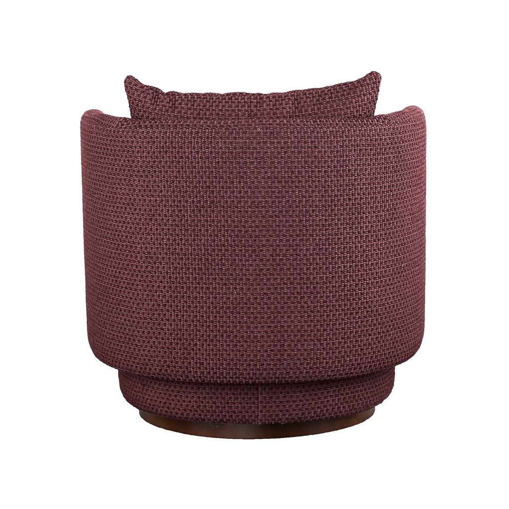Havana Occasional Arm Chenille Chair Marsala