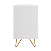 Hawea 150cm Sideboard Buffet Table White, side view