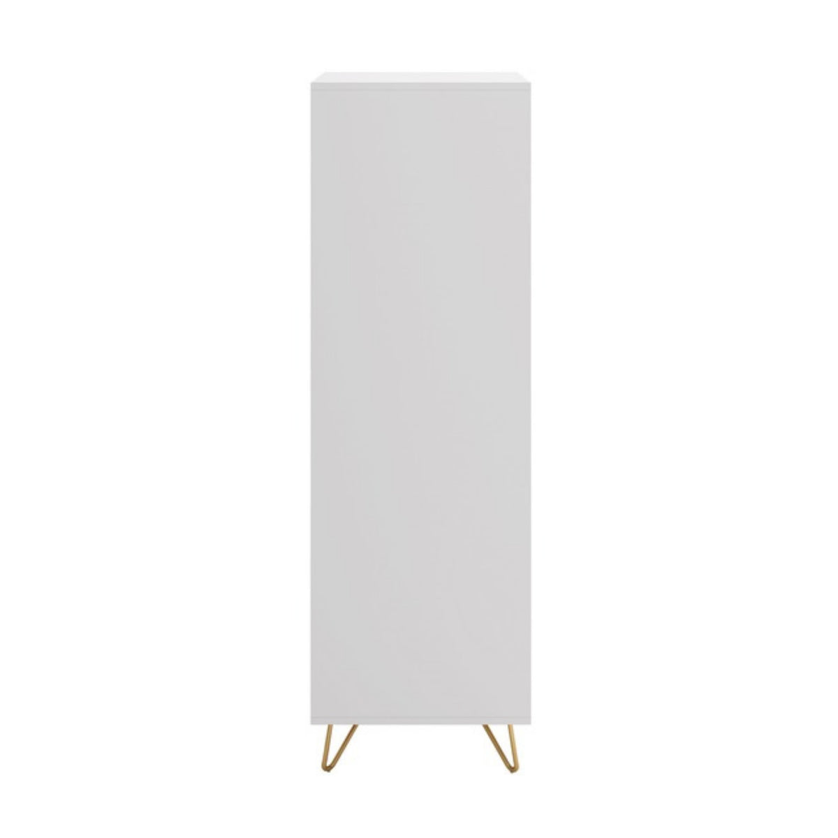Hawea 60cm 1 Door Wardrobe White, rear view