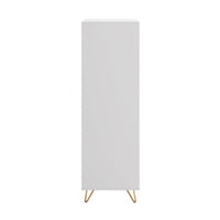 Hawea 60cm 1 Door Wardrobe White, rear view