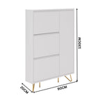 Hawea 90cm Shoe Cabinet White — dimensions diagram