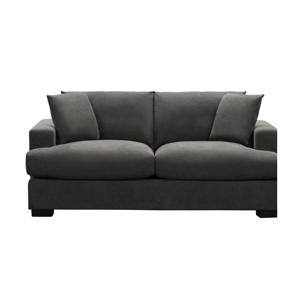 Hecate 2 Seater Fabric Sofa Lounge Dark Grey
