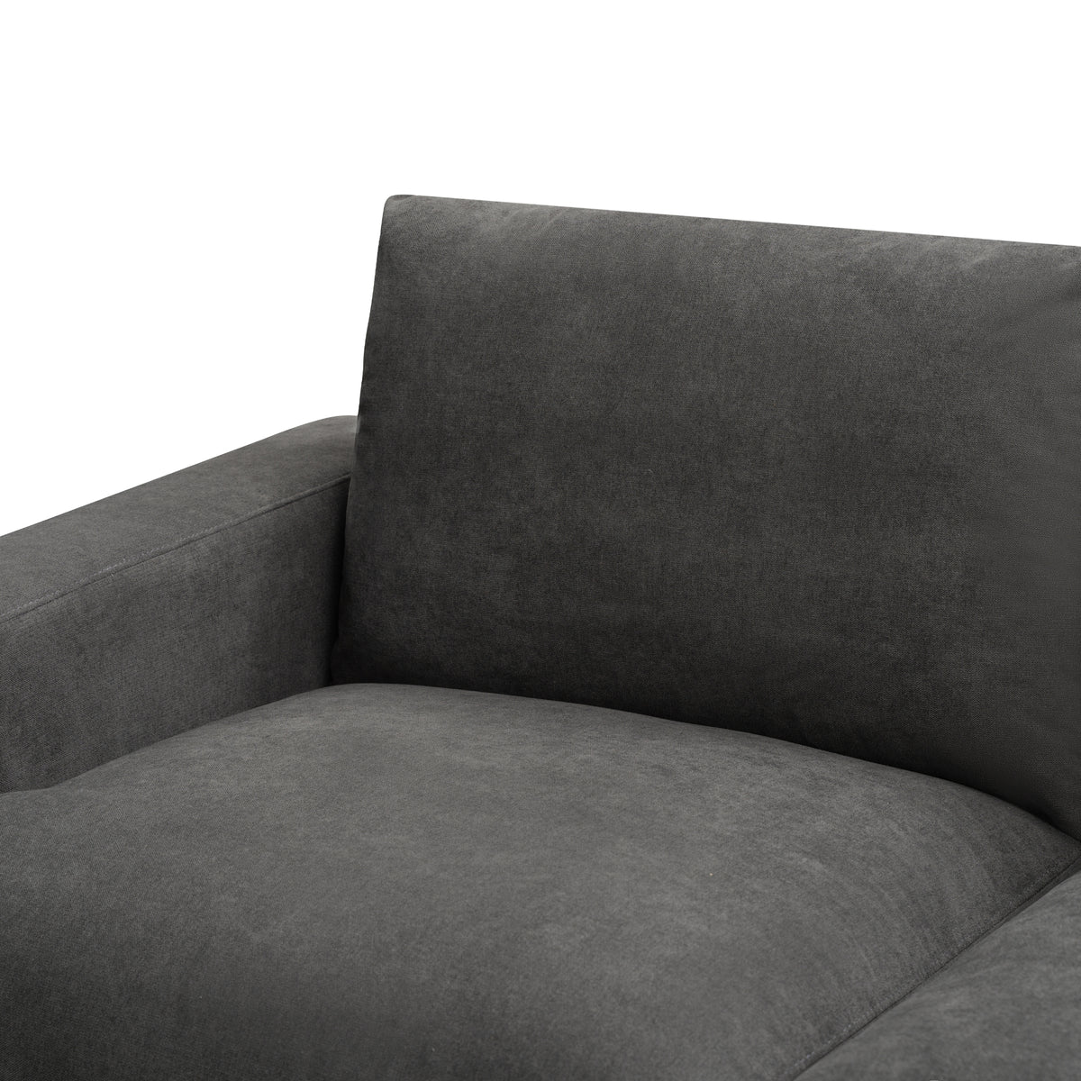Hecate 2 Seater Fabric Sofa Lounge Dark Grey