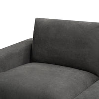 Hecate 2 Seater Fabric Sofa Lounge Dark Grey