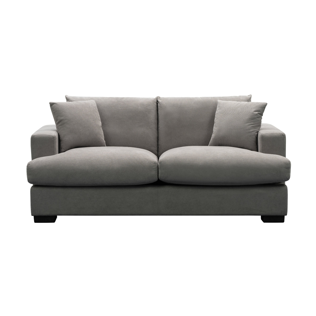 Hecate 2 Seater Fabric Sofa Lounge Light Grey