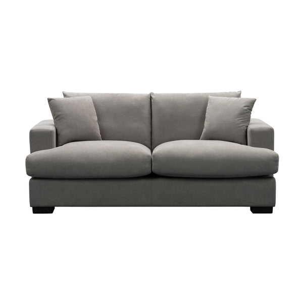 Hecate 2 Seater Fabric Sofa Lounge Light Grey