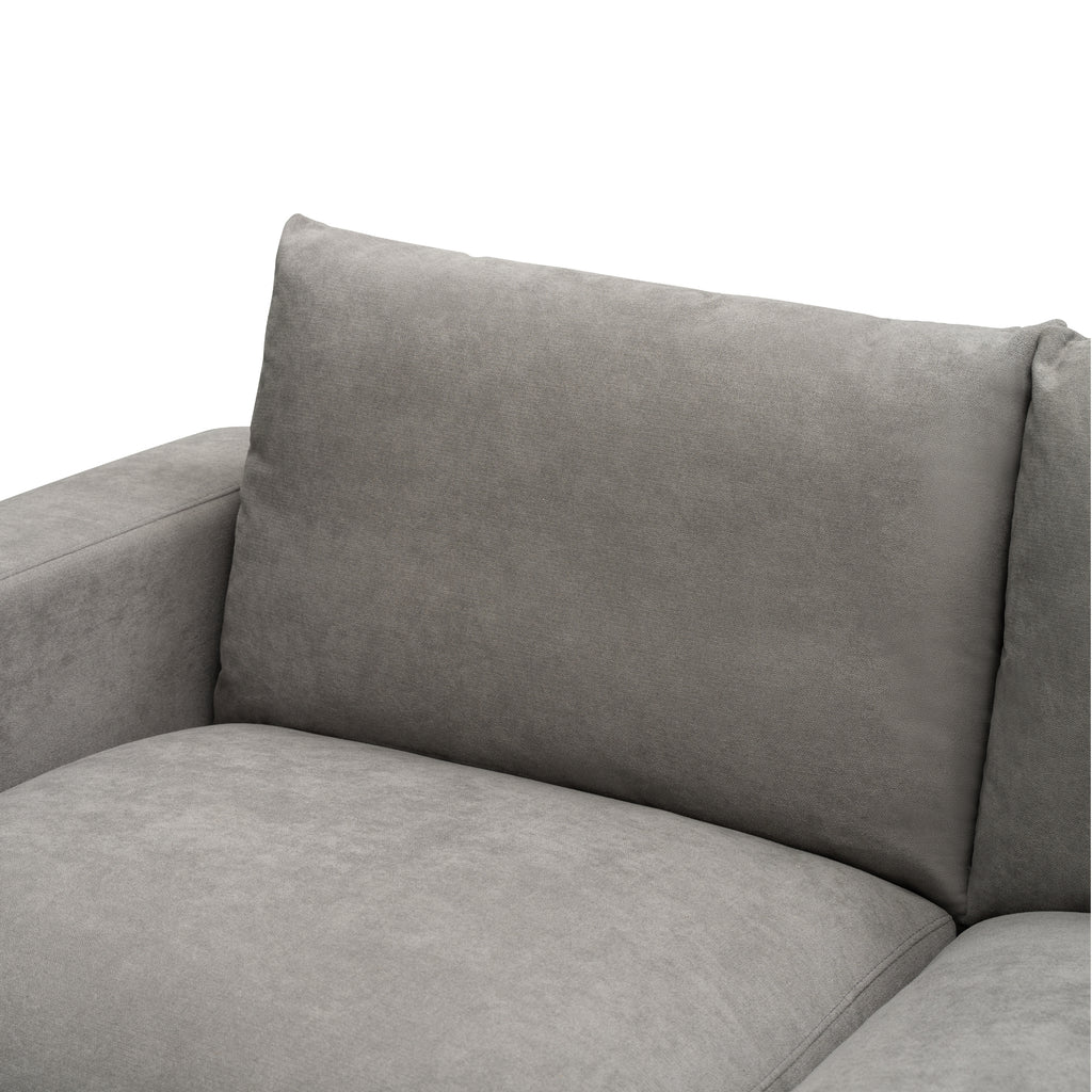 Hecate 2 Seater Fabric Sofa Lounge Light Grey