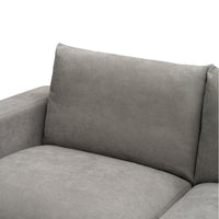 Hecate 2 Seater Fabric Sofa Lounge Light Grey
